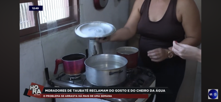 gosto da água taubaté