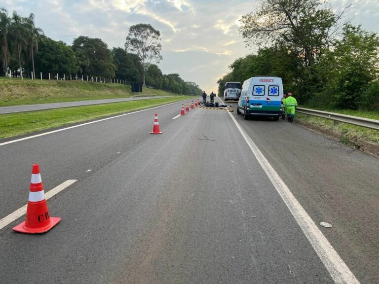 Motociclista morre após acidente na Rodovia Zeferino Vaz