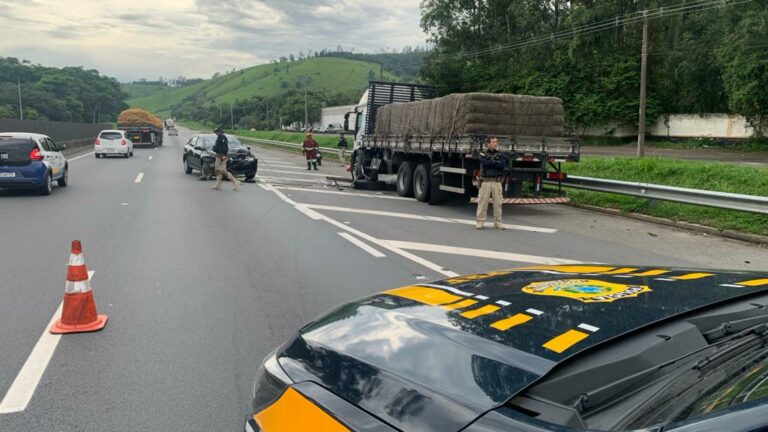 batida carro e caminhão aparecida dutra