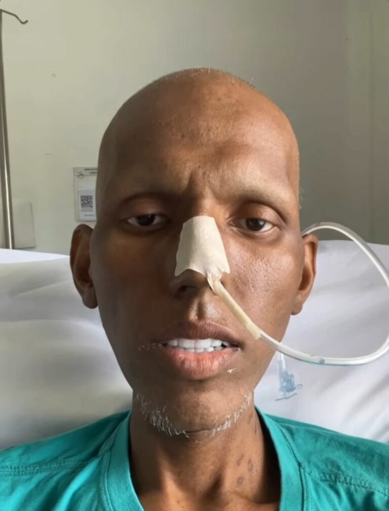 Homem luta pela vida e implora por tratamento de câncer raro no litoral paulista