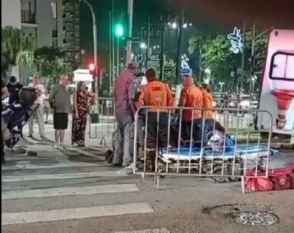 Funcionário ficou ferido em montagem de estrutura para show do cantor Fábio Jr.