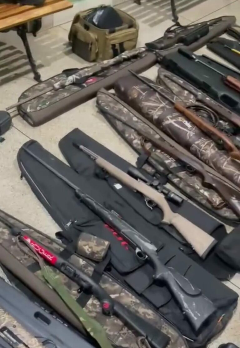 Polícia recupera parte das armas roubadas da casa de um colecionador