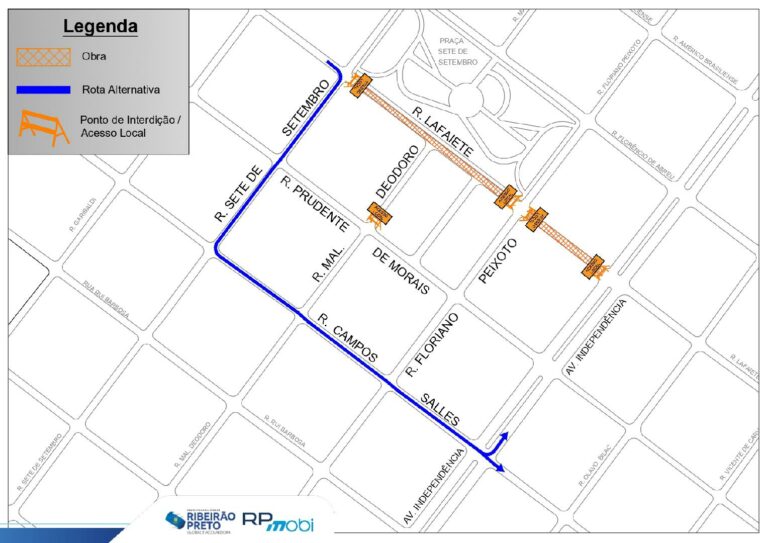 Rua Lafaiete terá novo trecho interditado nesta sexta-feira