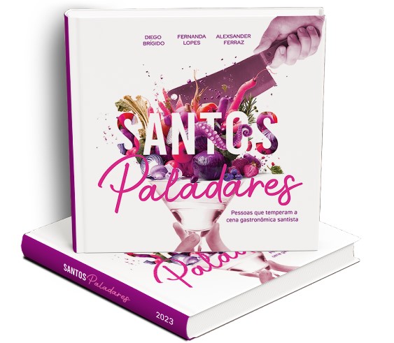 Livro sobre a trajetória de chefs e empresários do ramo gastronômico de Santos será lançado nesta sexta-feira (15)