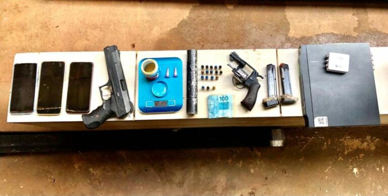 Homem de 39 anos é detido com cocaína e arma em operação em Araçatuba