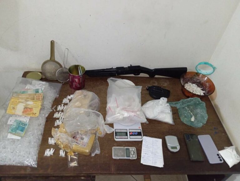 Casal é preso em Birigui por tráfico de drogas e posse irregular de arma