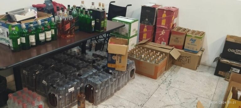 Bebidas falsificadas: guarda fecha destilaria clandestina em um barraco