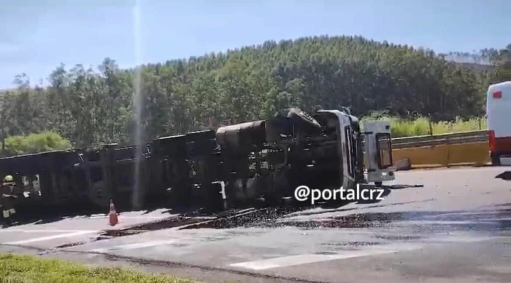 acidentes na dutra geram congestionamento - lavrinhas