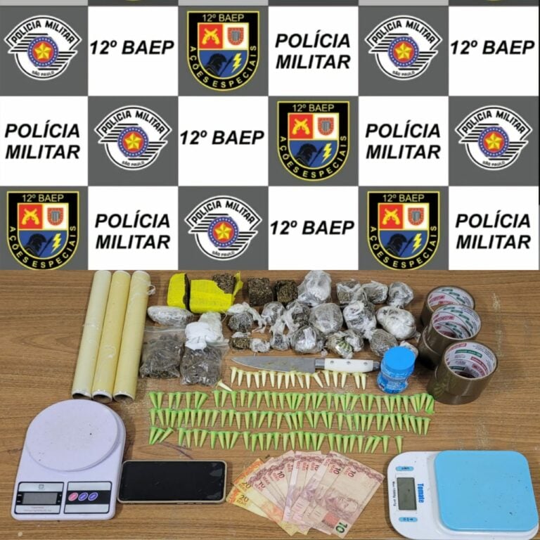 Operação policial desmantela ponto de tráfico no Jardim Esplanada em Araçatuba