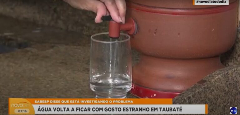 Moradores reclamam da água em Taubaté