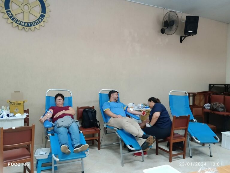 Com estoque baixo, Rotary Valinhos inicia campanha de doação de sangue