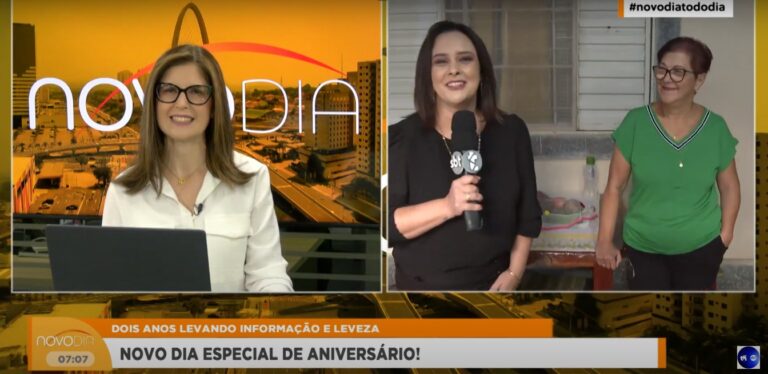 Novo Dia completa 2 anos e comemora com telespectadora