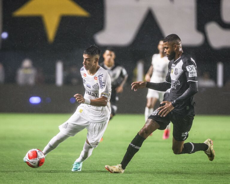 Ponte cai para a lanterna do grupo B, após derrota para o Santos. Foto: Raul Baretta/ Santos FC