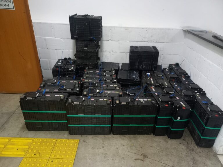 Guarda Municipal apreende baterias de ônibus elétrico avaliadas em R$ 24 mil