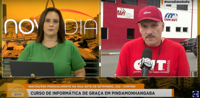 Sindmetal de Pindamonhangaba oferece curso gratuito de informática