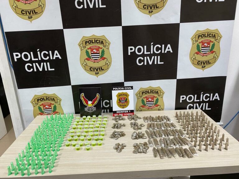Homem é preso por tráfico de drogas no interior de SP