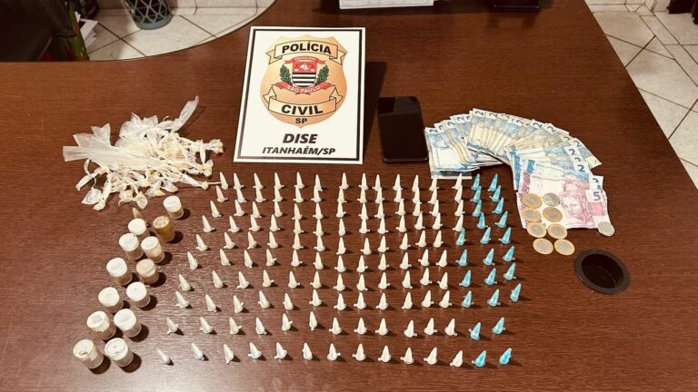 Dois homens e um adolescente são presos por tráfico de drogas em cidades do litoral