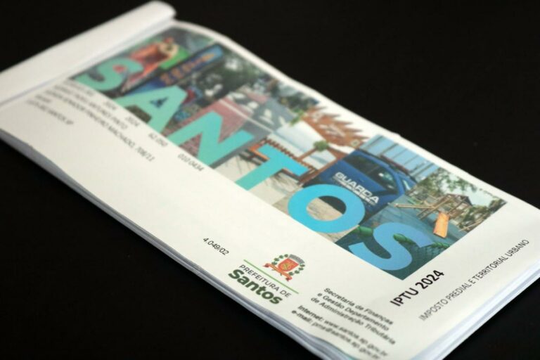 Santos prorroga até dia 23 vencimento da primeira parcela e cota única do IPTU 2024