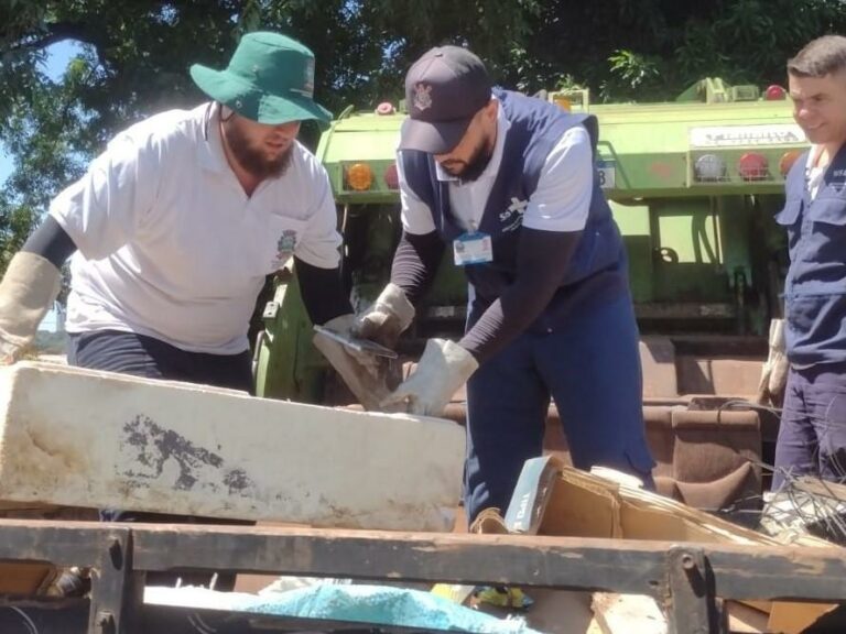 Mutirão recolhe mais de 2,5 toneladas de possíveis criadouros do mosquito da dengue