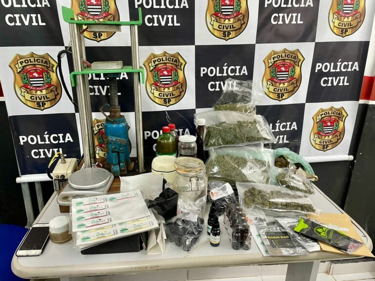 Homem é preso em flagrante por produção ilegal de canabidiol em Peruíbe