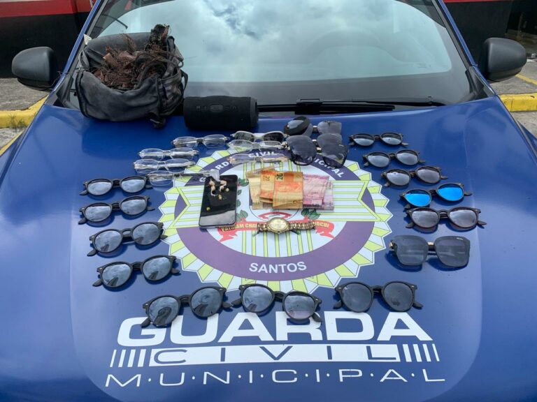 Guarda Municipal de Santos prende homem por furto em galpão incendiado da Receita Federal