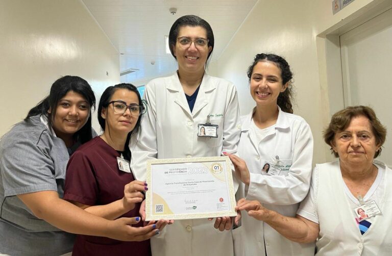 Agência Transfusional da Santa Casa de Araçatuba recebe certificação de proficiência
