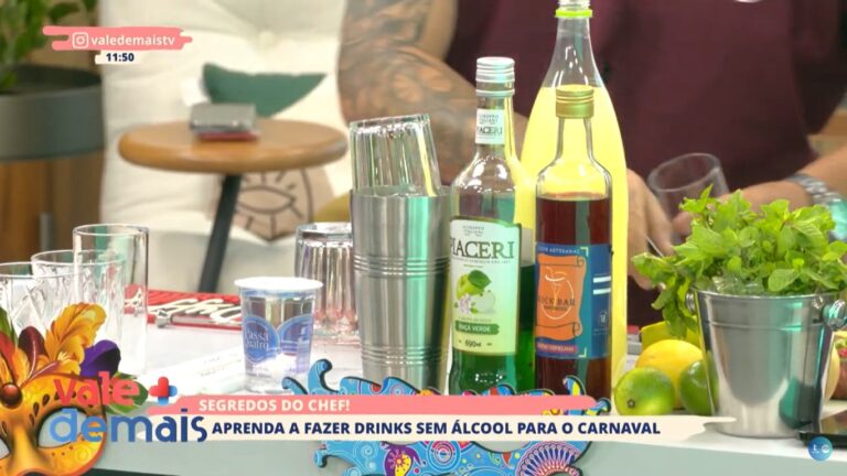 Segredos do Chef: Aprenda a fazer drinks sem álcool para o Carnaval