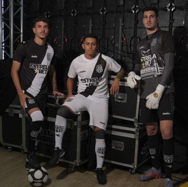 Ponte Preta divulga novo uniforme para temporada 2024. Foto: Reprodução/Diadora