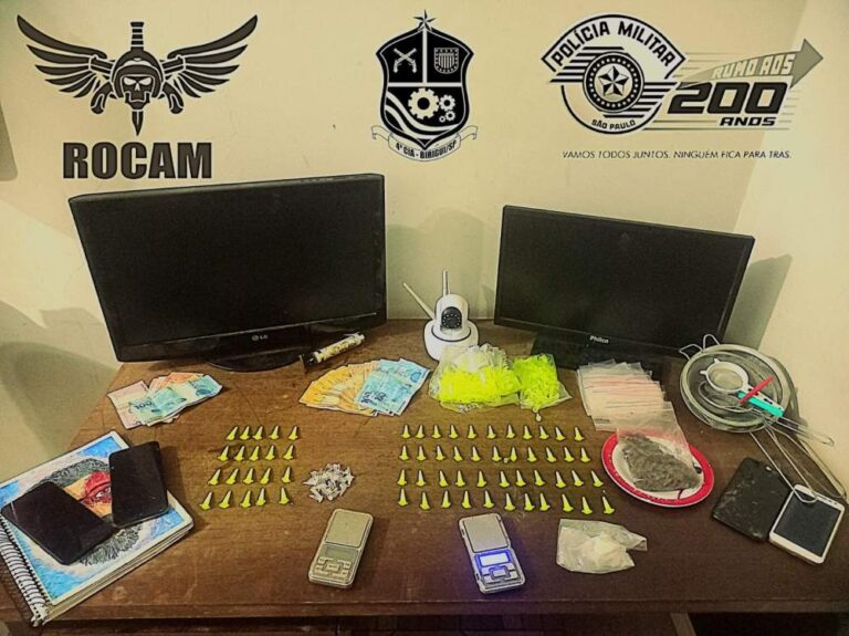 Três suspeitos são detidos por tráfico de drogas em operação policial em Birigui