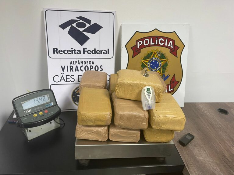 PF aprende quase 15kg de drogas em mala de passageira em Viracopos
