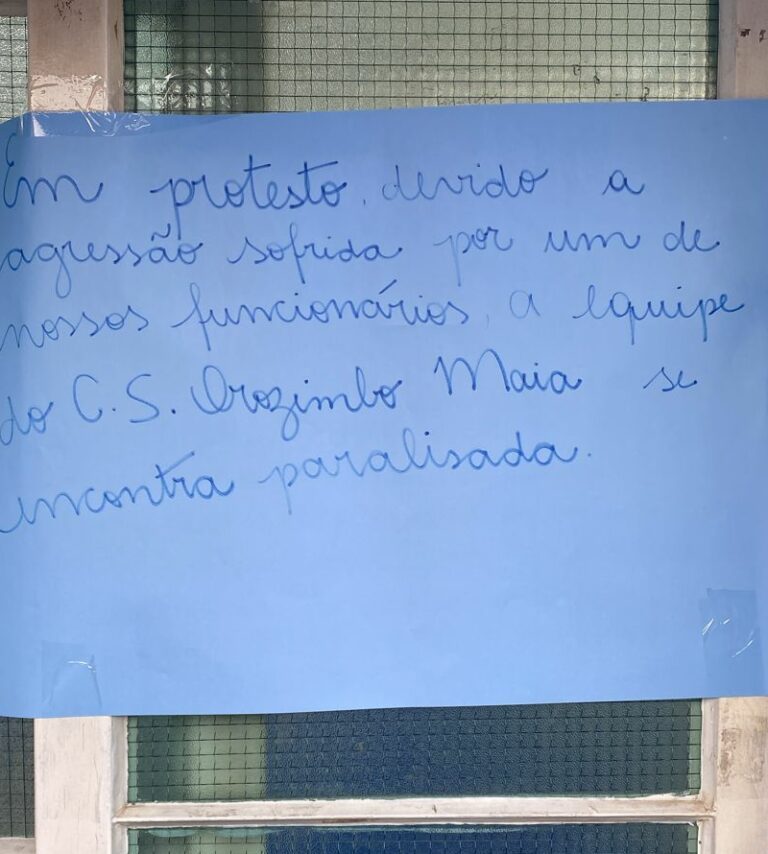 Centro de saúde está em protesto devido a agressão em Campinas