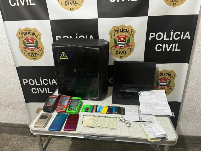Mandado de busca e apreensão é cumprido em central telefônica clandestina de São Vicente