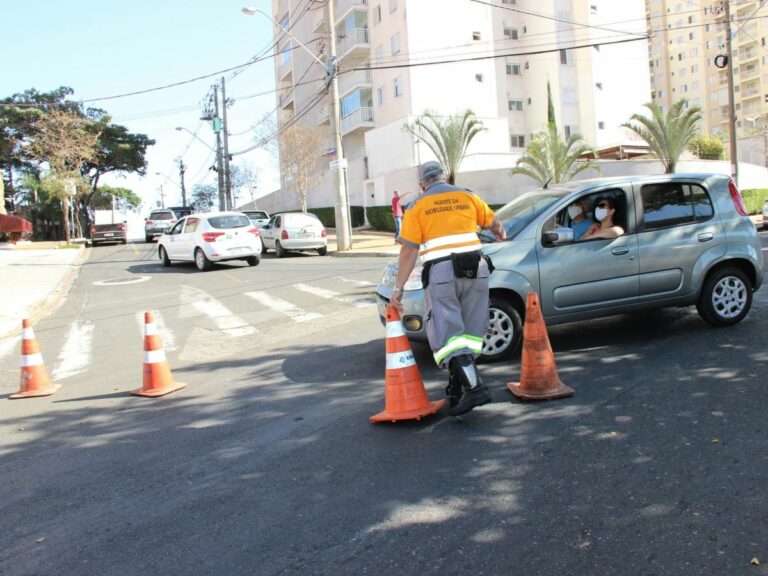 O trecho que será interditado fica entre a avenida das Amoreiras e a rua Padre Bernardo da Silva, em Campinas.