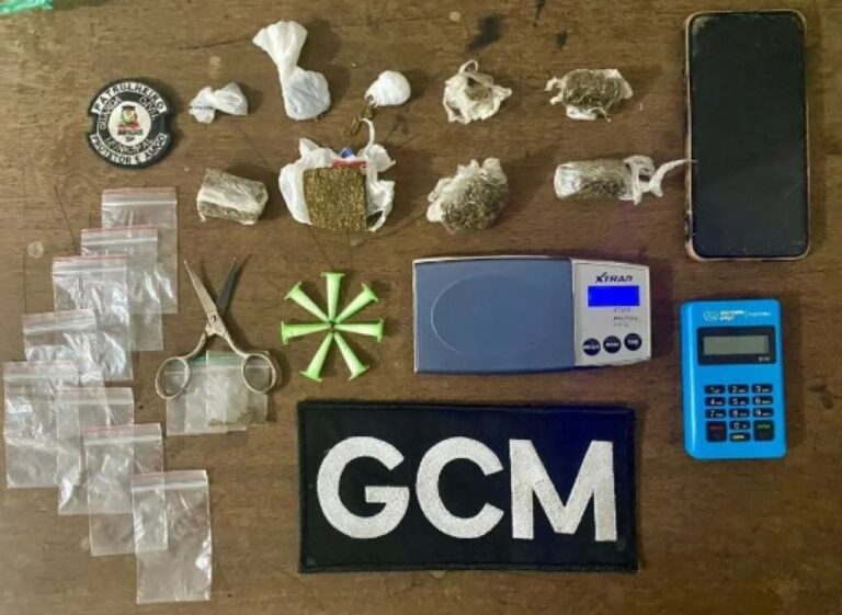 Jovem é preso por tráfico de drogas em praça próxima a escola em Birigui