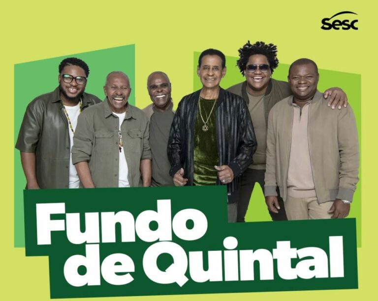 Sesc de Birigui apresenta Grupo Fundo de Quintal nesta sexta-feira