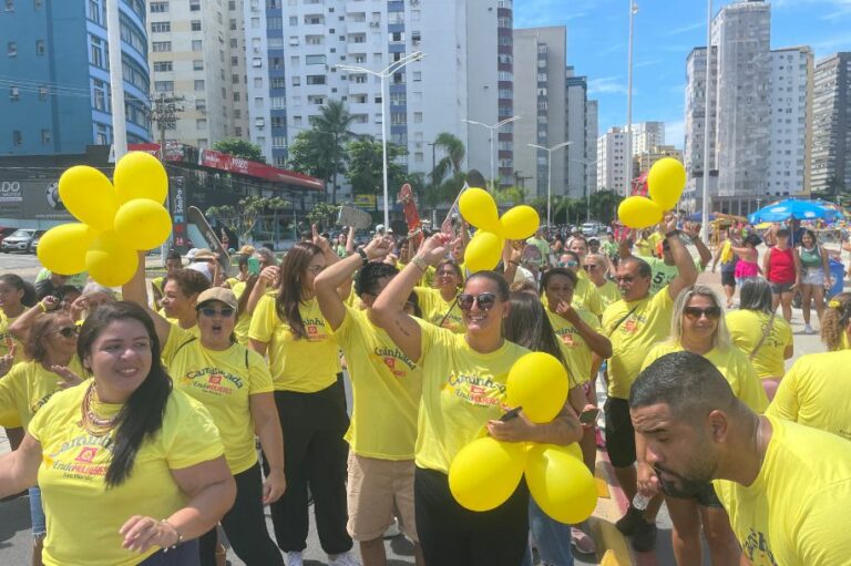 Caminhada sobre endometriose leva informação às mulheres de São Vicente