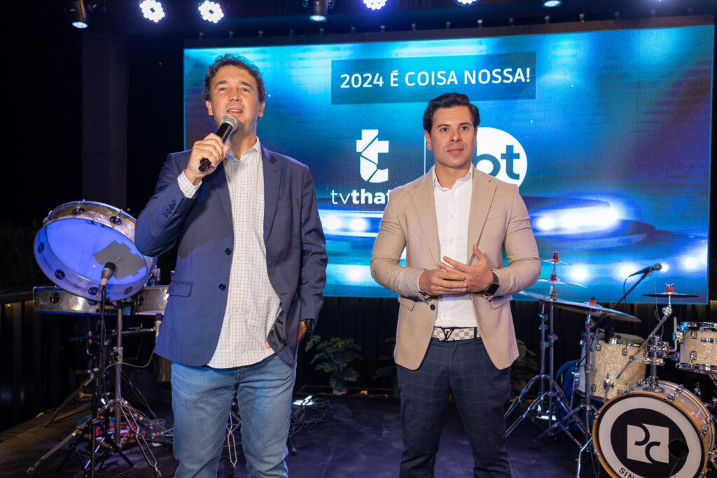 evento lançamento nova programação 2024 tv thathi sbt