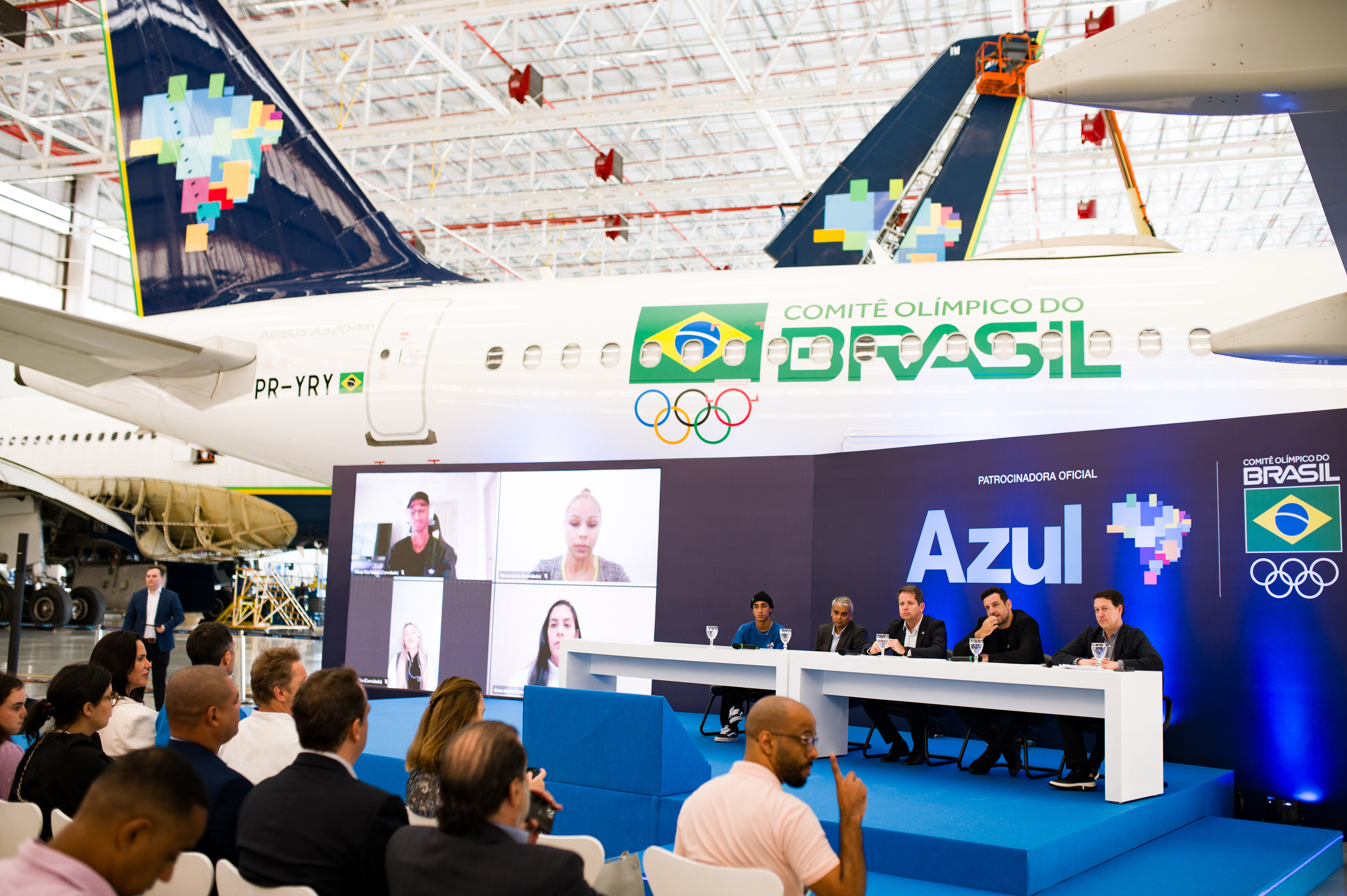 Azul é a companhia aérea oficial do Time Brasil nos Jogos Olímpicos de Paris 2024