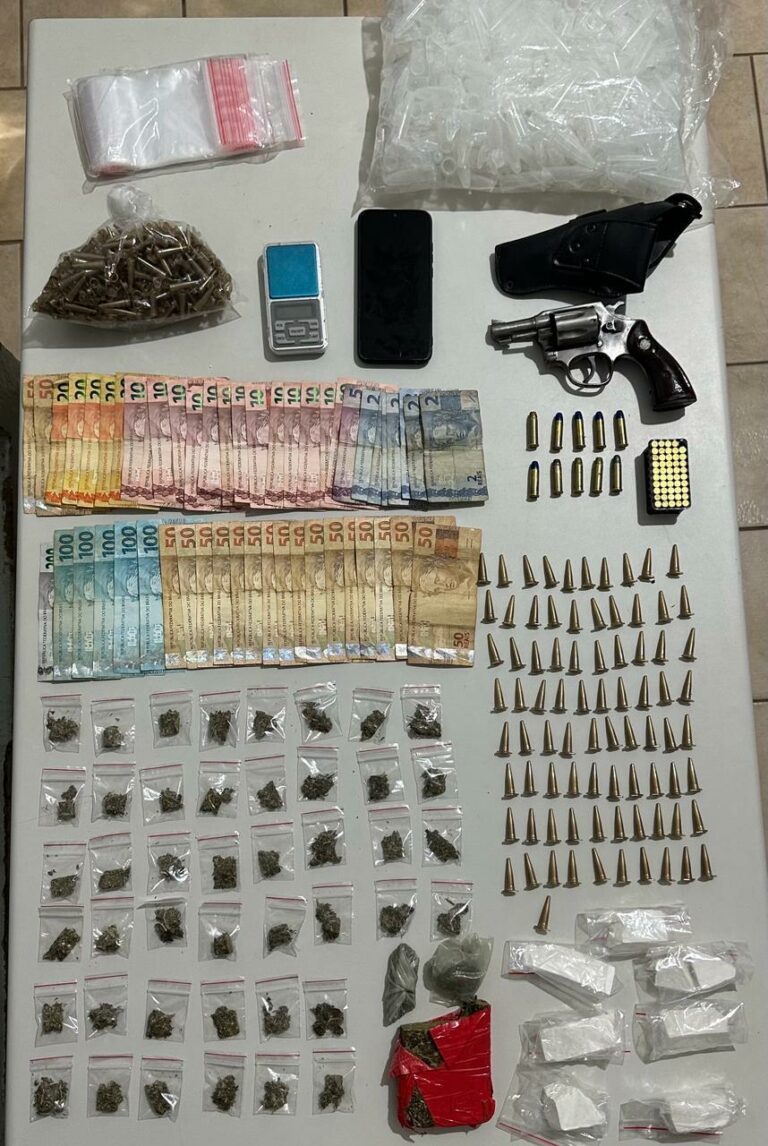 Homem é preso por tráfico de drogas e porte ilegal de arma em Penápolis