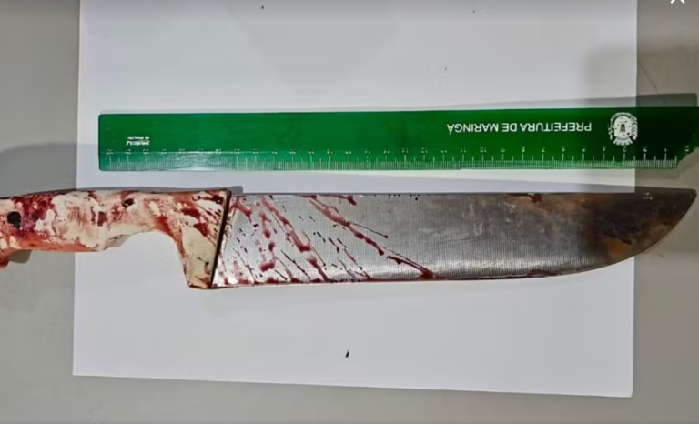 Homem é preso suspeito de agredir ex-esposa e enteada com facão