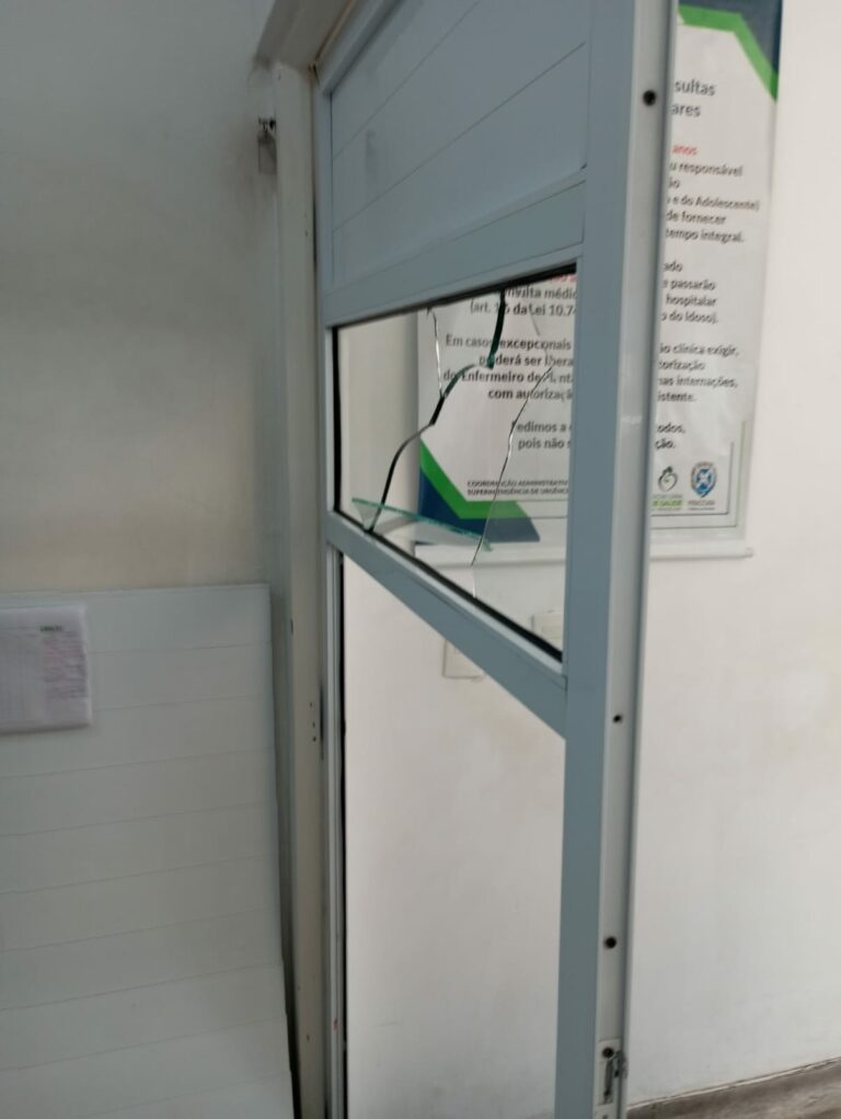 Jovem quebra vidros de UPA e é detido por dano ao patrimônio 1