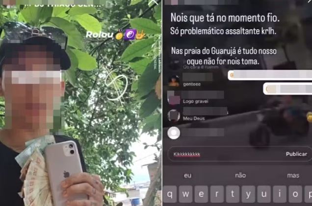 Trio faz transmissão ao vivo de assaltos em rede social; VÍDEO