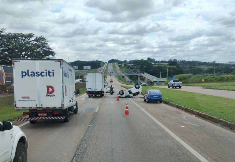 Acidente na Rod. Santos Dumont deixa 1 vítima fatal e 2 feridos