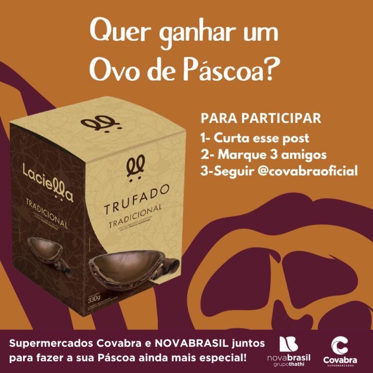 Quer ganhar um ovo de páscoa da NovaBrasil Campinas? Veja como participar