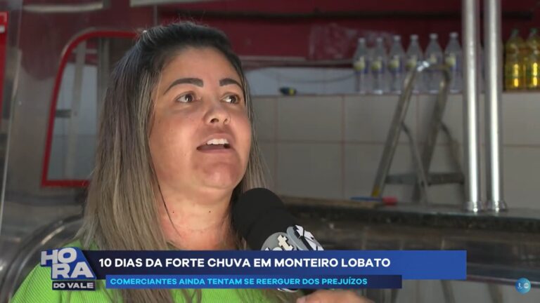 Dona de açougue perde tudo com forte chuva em Monteiro Lobato