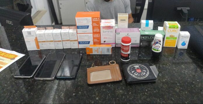 Casal é preso em flagrante após furtar R$ 3 mil em medicamentos