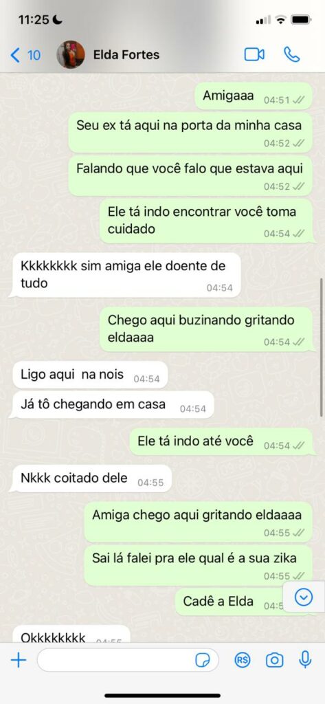 elda troca de mensagens lorena