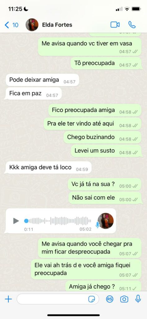 elda troca de mensagens lorena