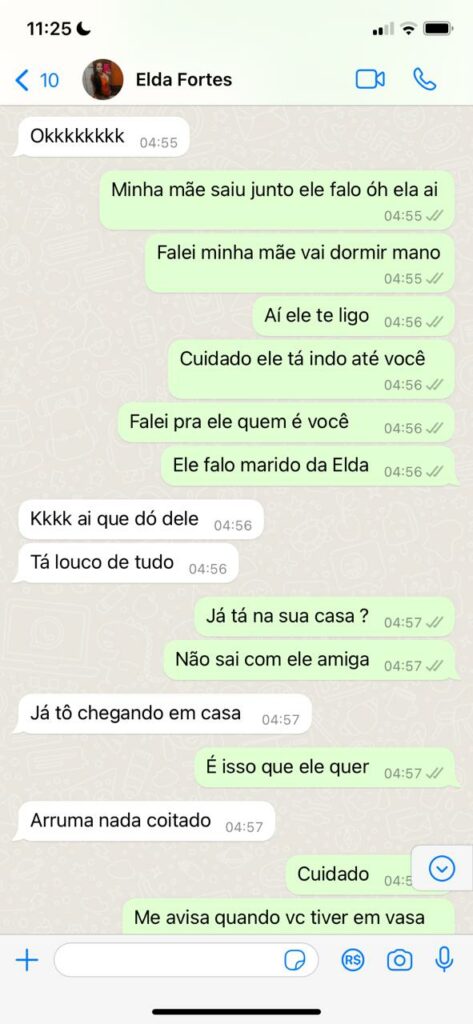 elda troca de mensagens lorena