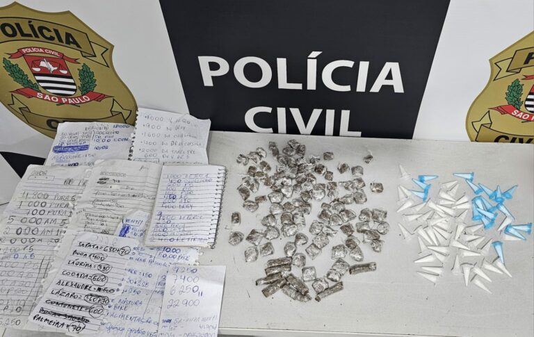 Homem é preso com mais de 150 porções de drogas em Peruíbe